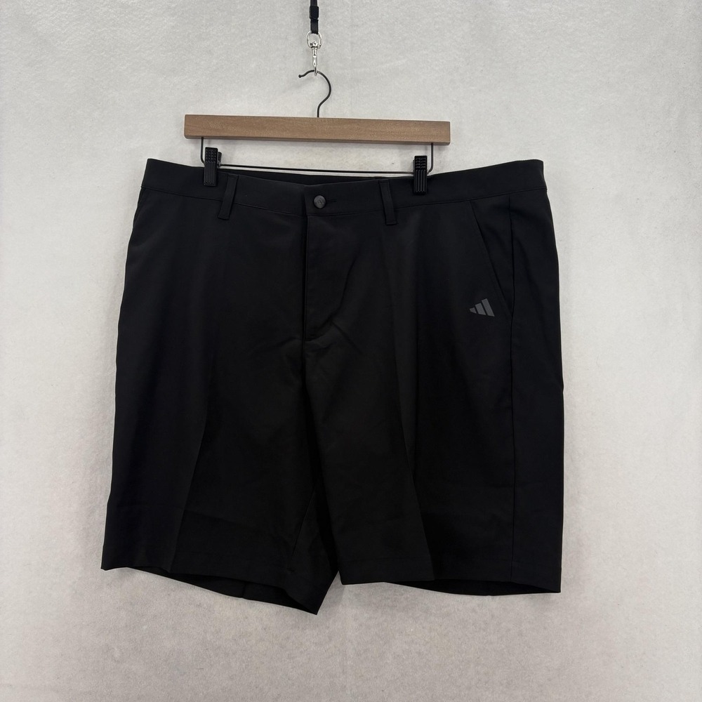 Adidas Adi Advantage Golf Shorts Mens 40 Black Twill Recycled Stretch Preppy NWT